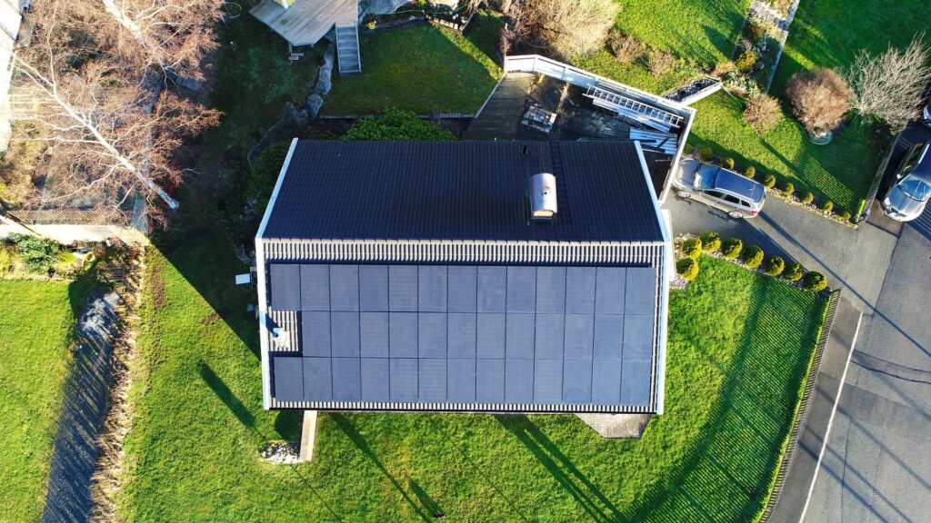 Villa i Göteborg med solpaneler från Solsystem